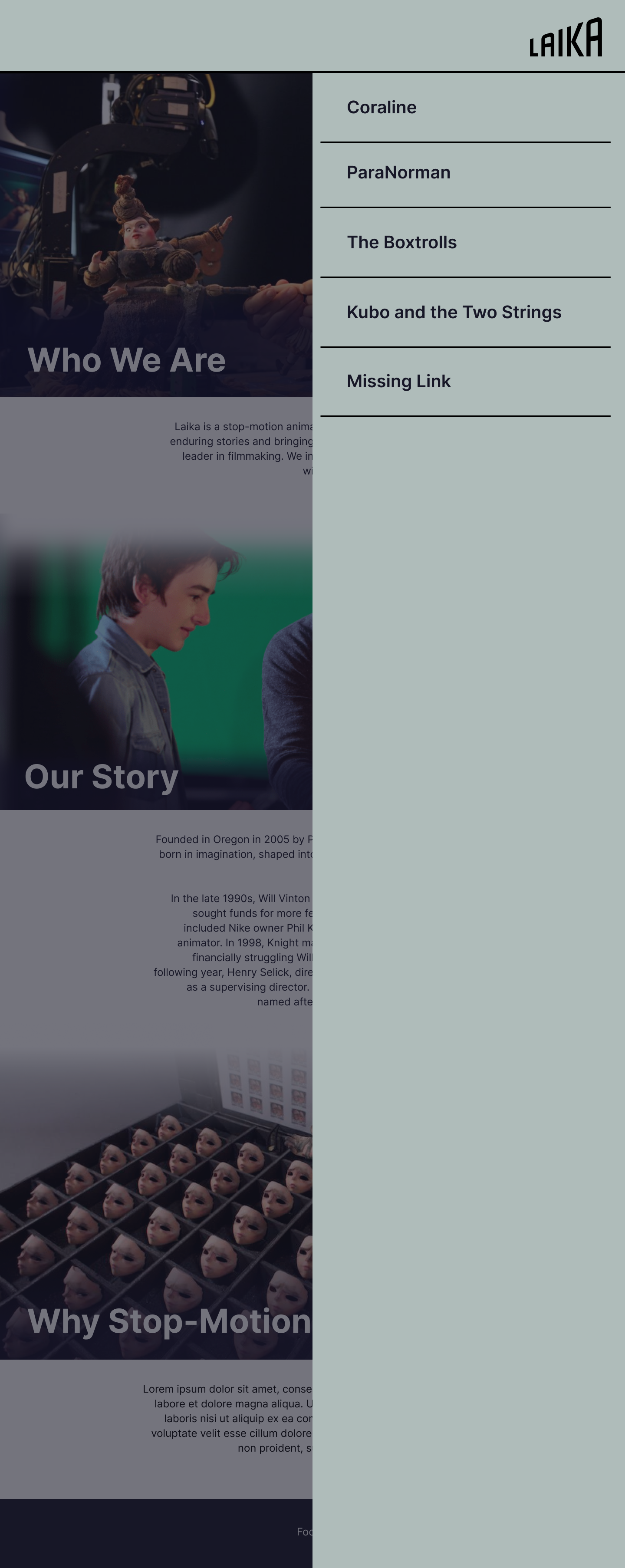 Desktop Home page